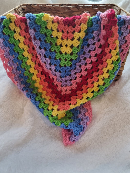 rainbow granny square